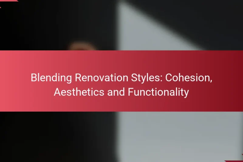Combinando Estilos de Renovación: Cohesión, Estética y Funcionalidad