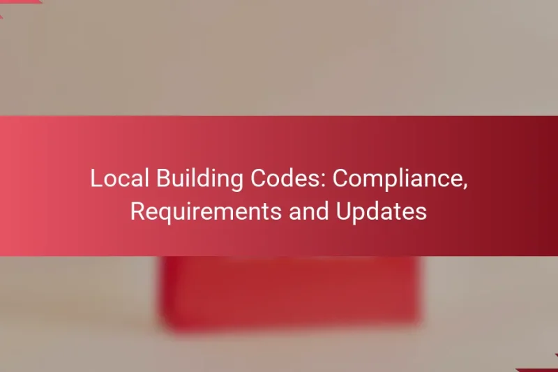 Códigos Locales de Construcción: Cumplimiento, Requisitos y Actualizaciones