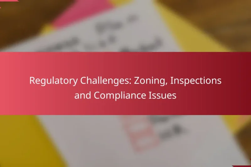 Desafíos Regulatorios: Zonificación, Inspecciones y Problemas de Cumplimiento
